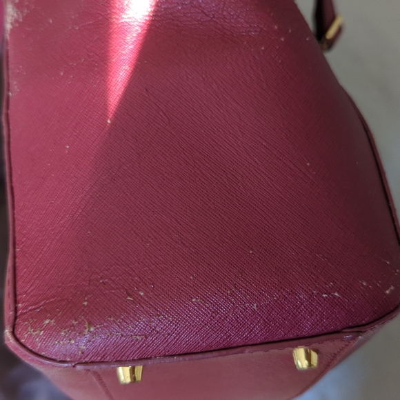 Danier Red Leather Bag - Picture 9 of 11